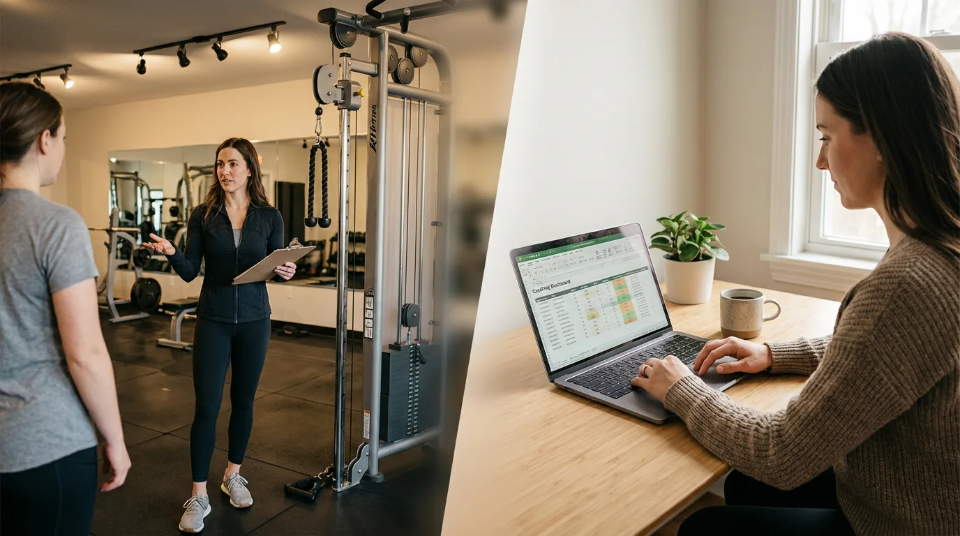 Personal trainer transitioning to online coaching