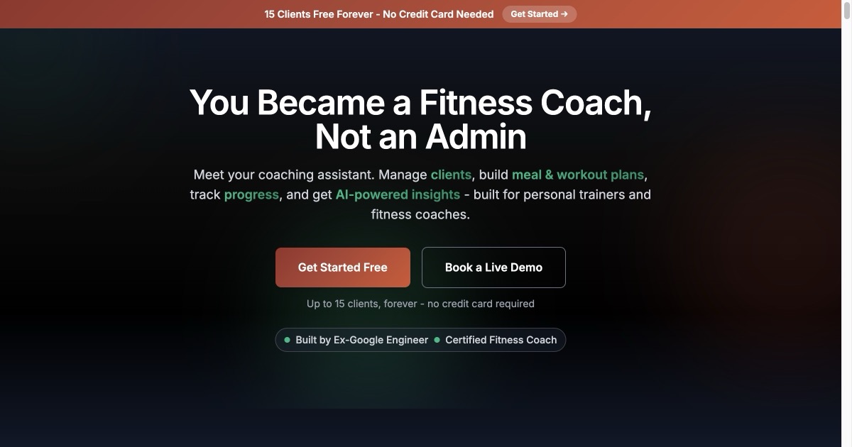 Quick Coach Assistant Coach – Software for Personal Trainers & Fitness Coaches